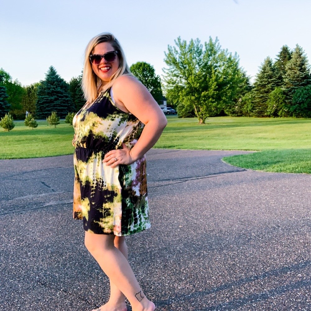 NWT Olive Beauty Romper 2XL - Picture 5 of 6